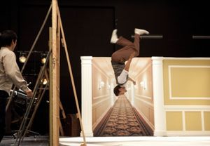 Will (Matthew Morrison, R) dreams of performing 'Make 'Em Laugh" @ BroadwayWorld Will (Matthew Morrison, R) dreams of performing 'Make 'Em Laugh" Photo