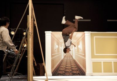 Will (Matthew Morrison, R) dreams of performing 'Make 'Em Laugh" Photo