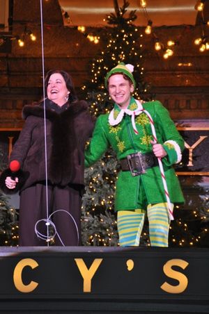 Ann Hampton Callaway and Buddy the Elf- Sebastian Arcelus Photo