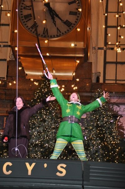 Ann Hampton Callaway and Buddy the Elf- Sebastian Arcelus Photo