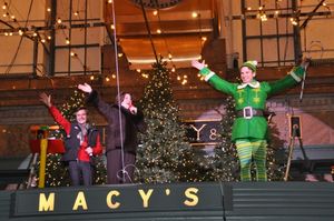 William Schermerhorn, Ann Hampton Callaway and Buddy the Elf- Sebastian Arcelus Photo