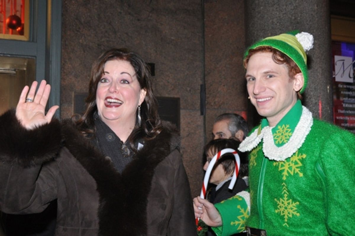Ann Hampton Callaway and Buddy the Elf- Sebastian Arcelus at 