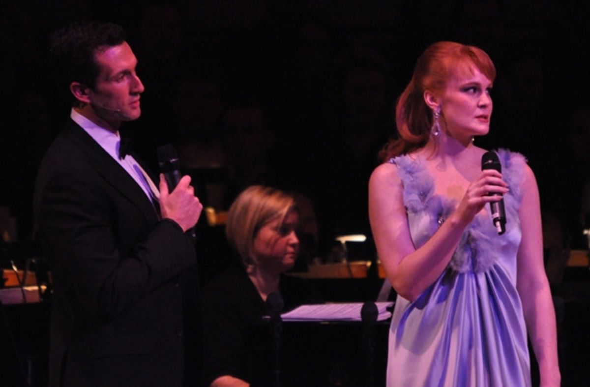 Aaron Lazar and Kate Baldwin at 