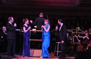 Alexander Gemignani, Christiane Noll,  Kate Baldwin and Aaron Lazar Photo