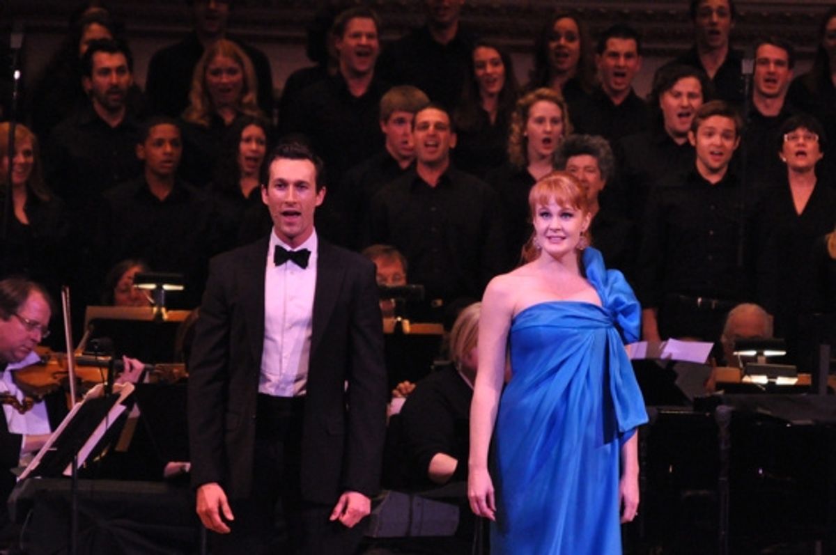 Aaron Lazar and Kate Baldwin at 