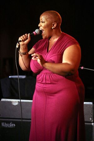 Frenchie Davis performs at Upright Cabaret's "It Gets Better" concert Photo