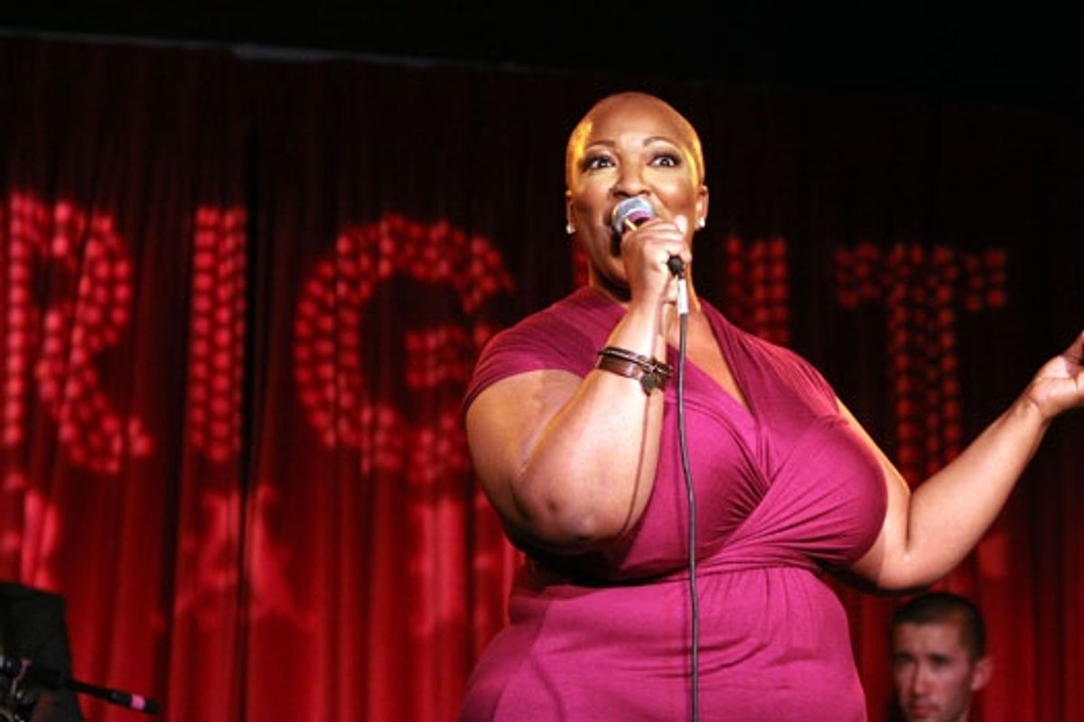 Frenchie Davis performs at Upright Cabaret's 'It Gets Better' concert at 