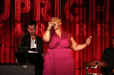 Frenchie Davis performs at Upright Cabaret's "It Gets Better" concert Photo