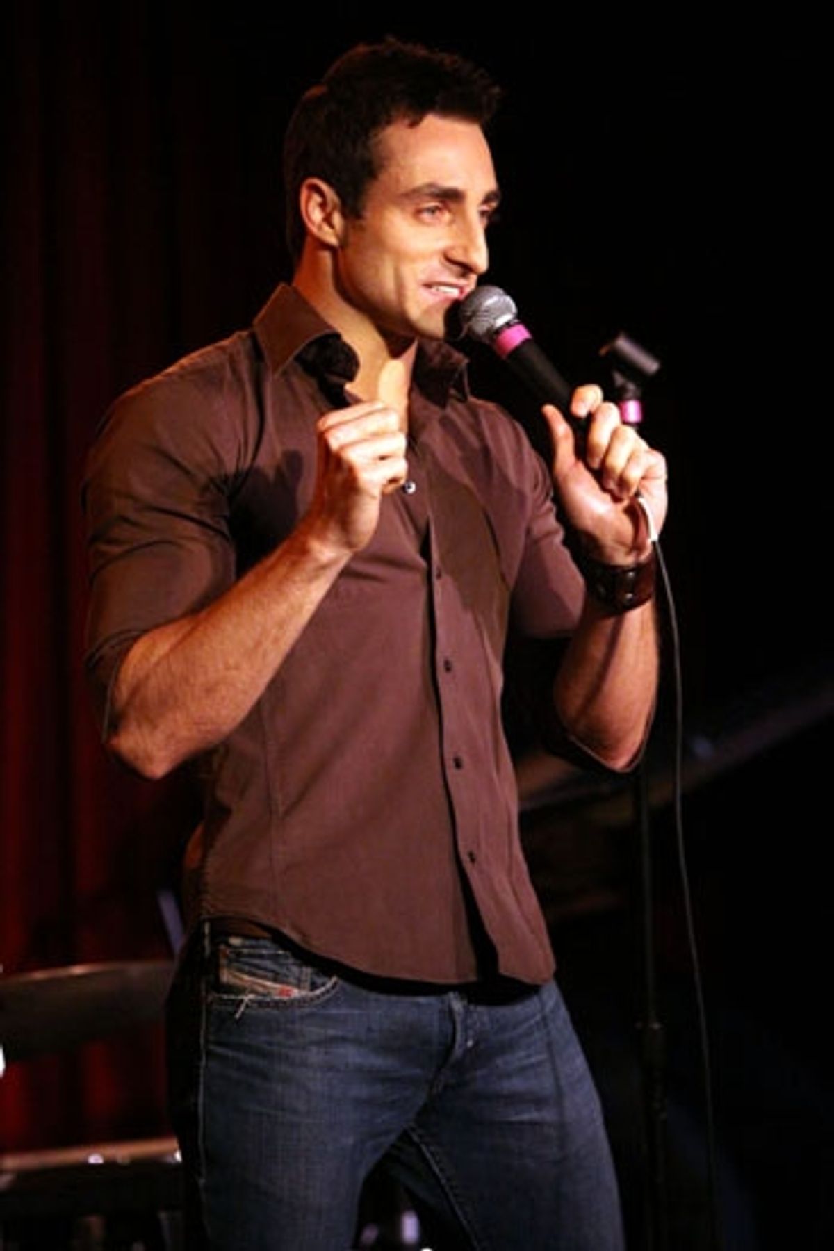 Scott Nevins performs at Upright Cabaret's 'It Gets Better' concert at 