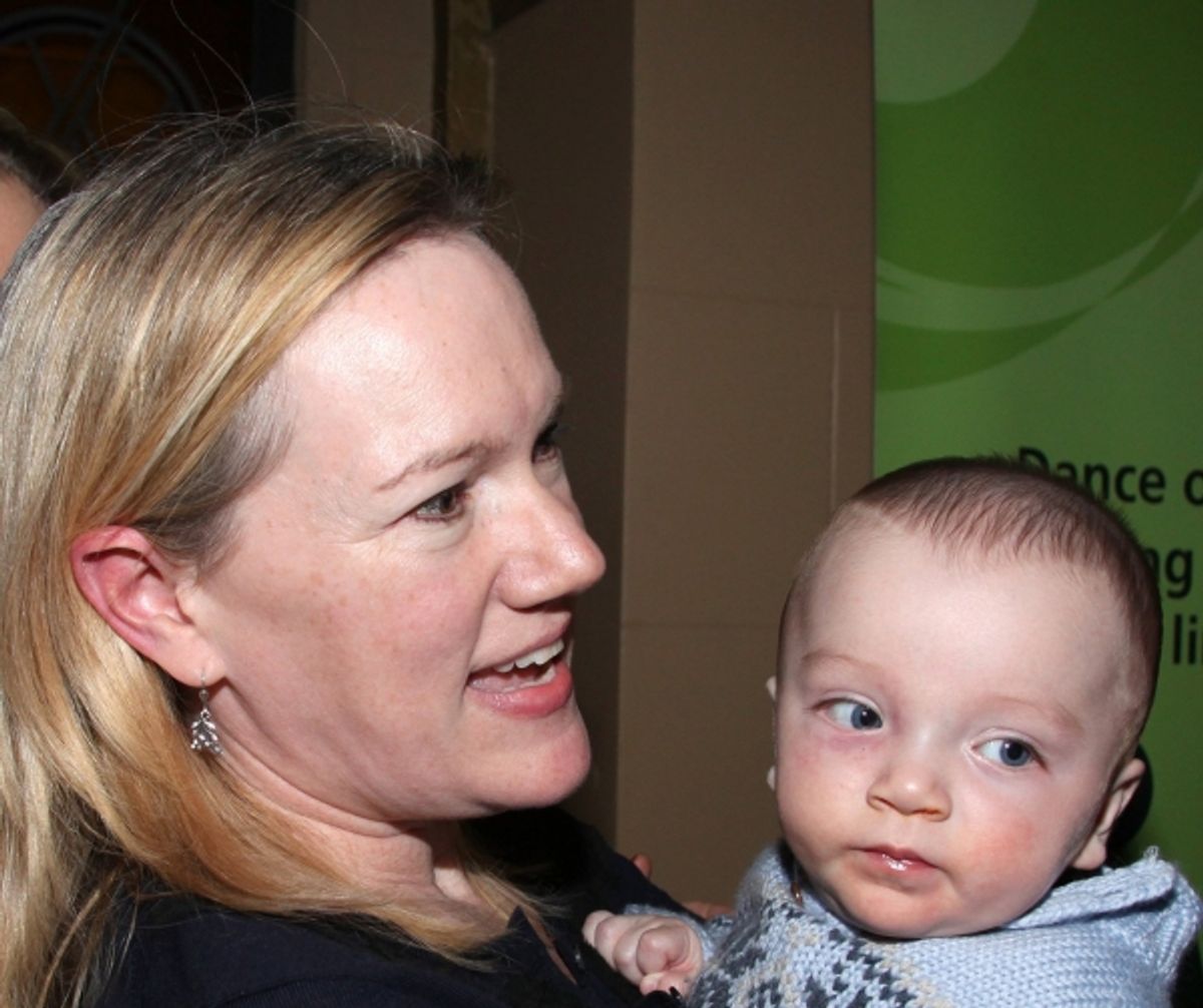 Kathleen Marshall with son Nathaniel  at 