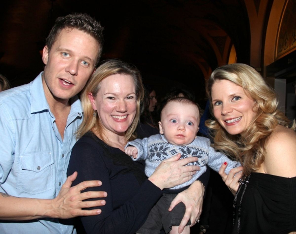 Will Chase, Kathleen Marshall, son Nathaniel & Kelli O'Hara at 
