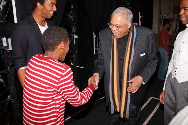 Christian Dante White, Jeremy Gumbs, James Earl Jones and Julius Thomas III Photo