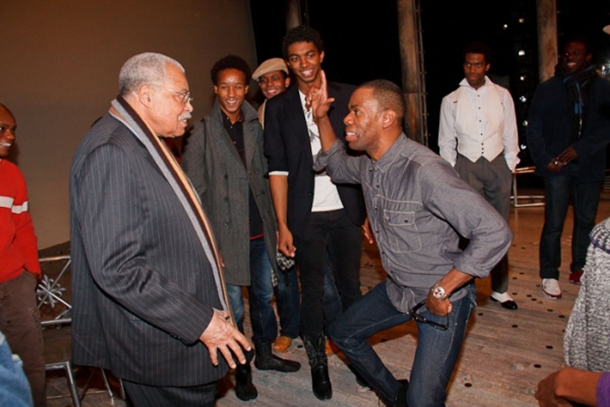 James Earl Jones and Colman Domingo with the SCOTTSBORO Company at 