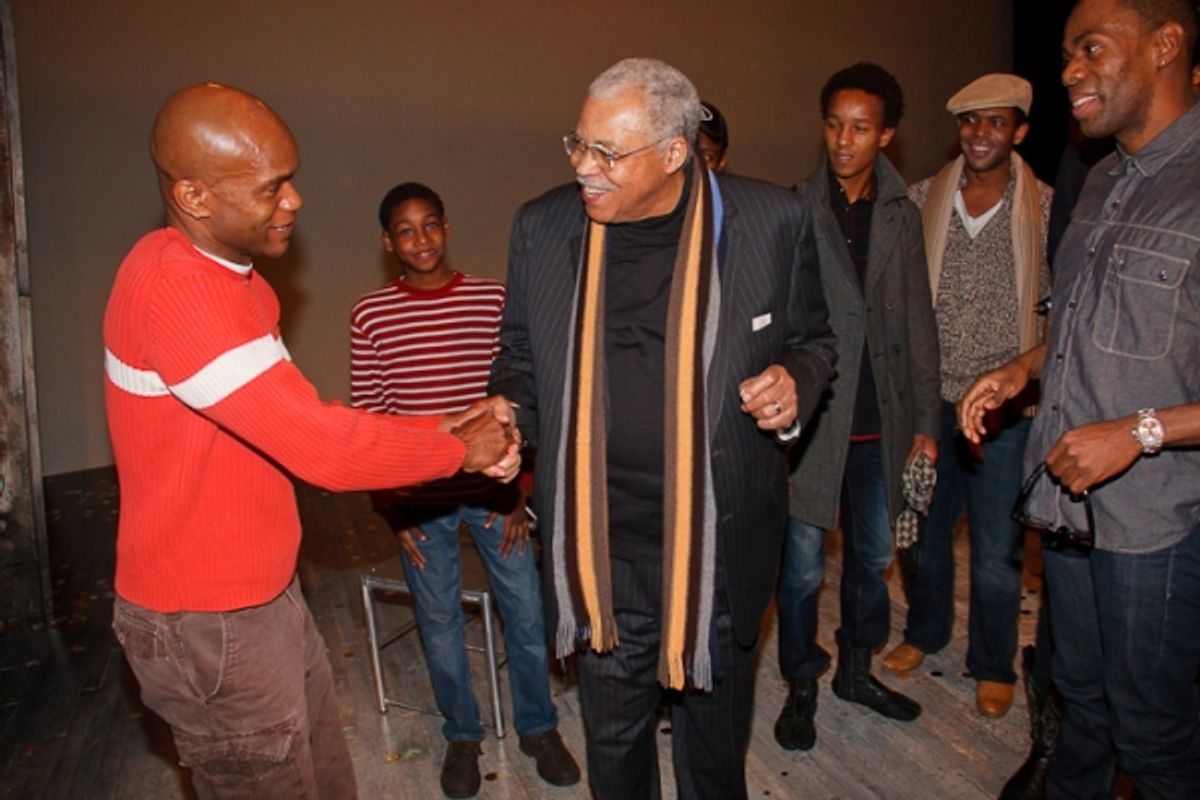 Forrest McClendon, James Earl Jones and SCOTTSBORO Company at 