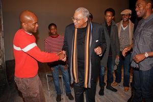 Forrest McClendon, James Earl Jones and SCOTTSBORO Company Photo