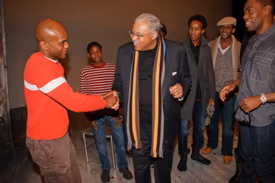 Forrest McClendon, James Earl Jones and SCOTTSBORO Company Photo