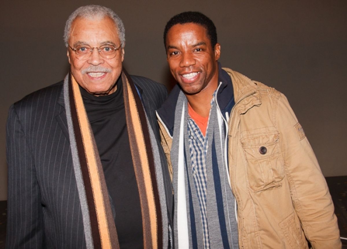 James Earl Jones and Rodney Hicks at 