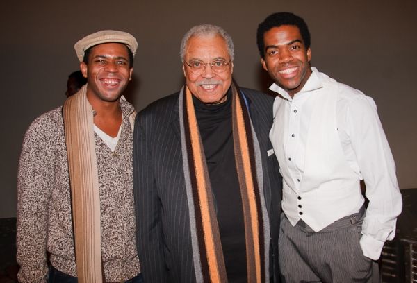 Derrick Cobey, James Earl Jones and Julius Thomas III Photo