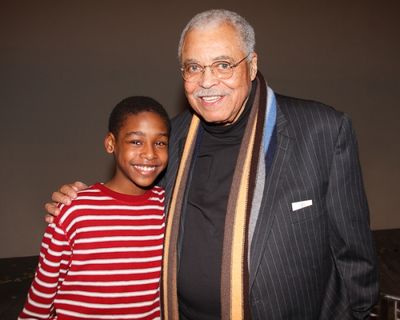 Jeremy Gumbs and James Earl Jones Photo