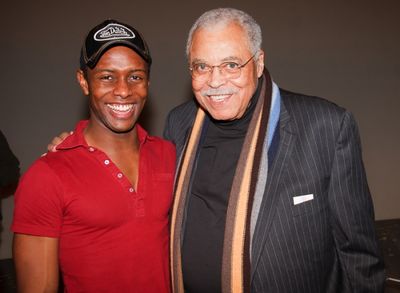 Josh Breckenridge and James Earl Jones Photo