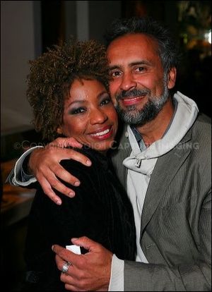 Adriane Lenox (L) and actor Bernard White  Photo