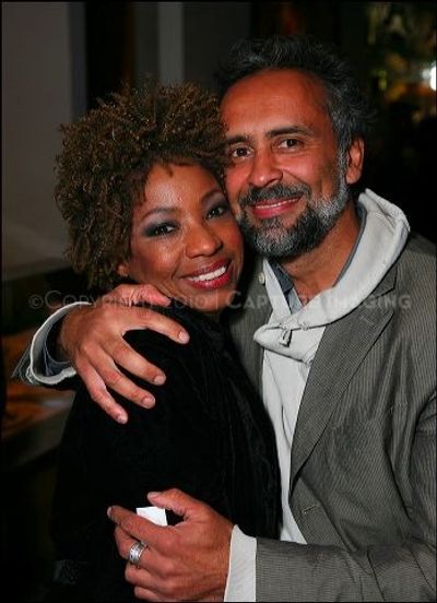 Adriane Lenox (L) and actor Bernard White  Photo