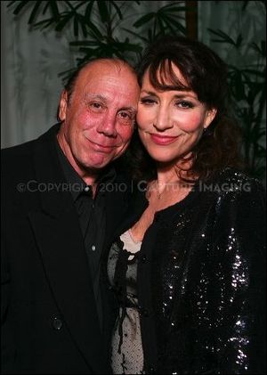 Dayton Callie (L) and cast member Katey Sagal Photo