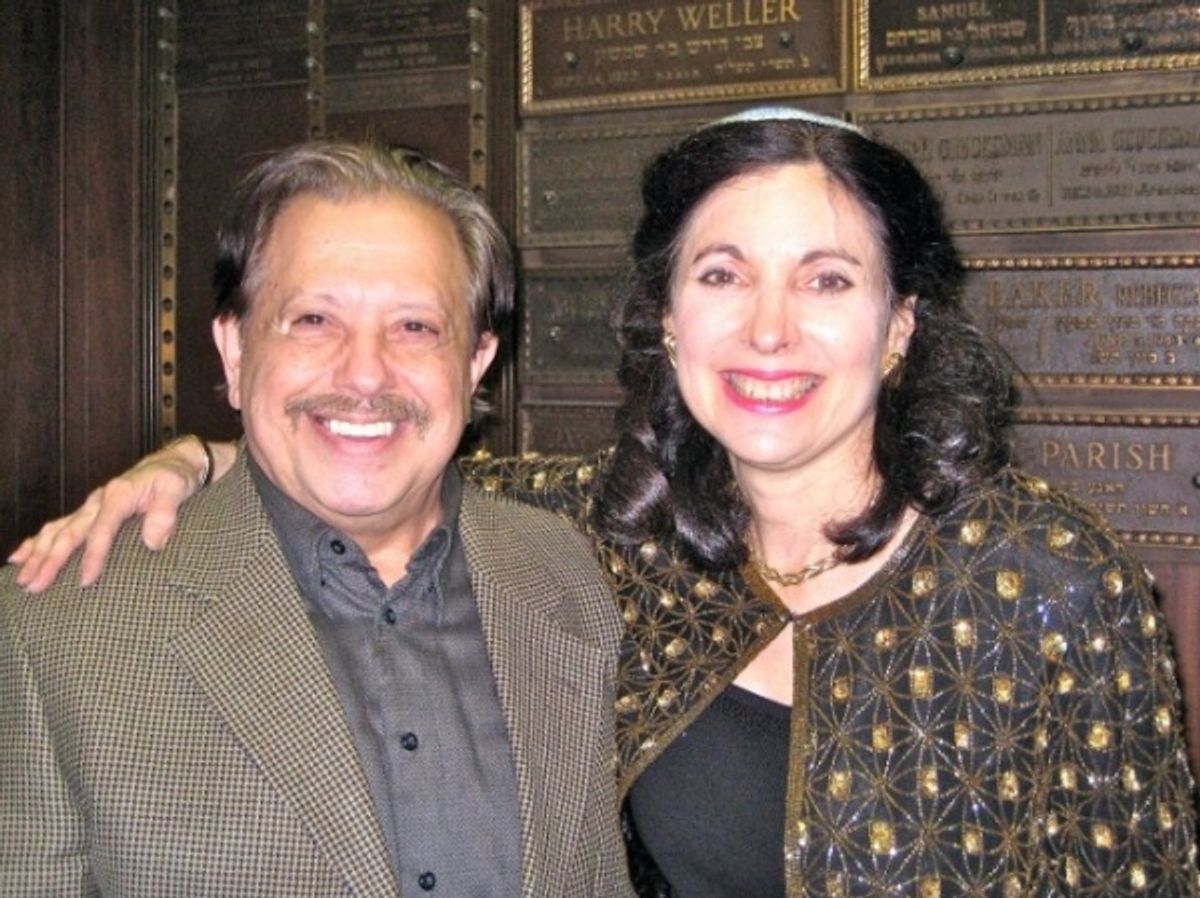 Ellis Nassour and Rabbi Jill at 