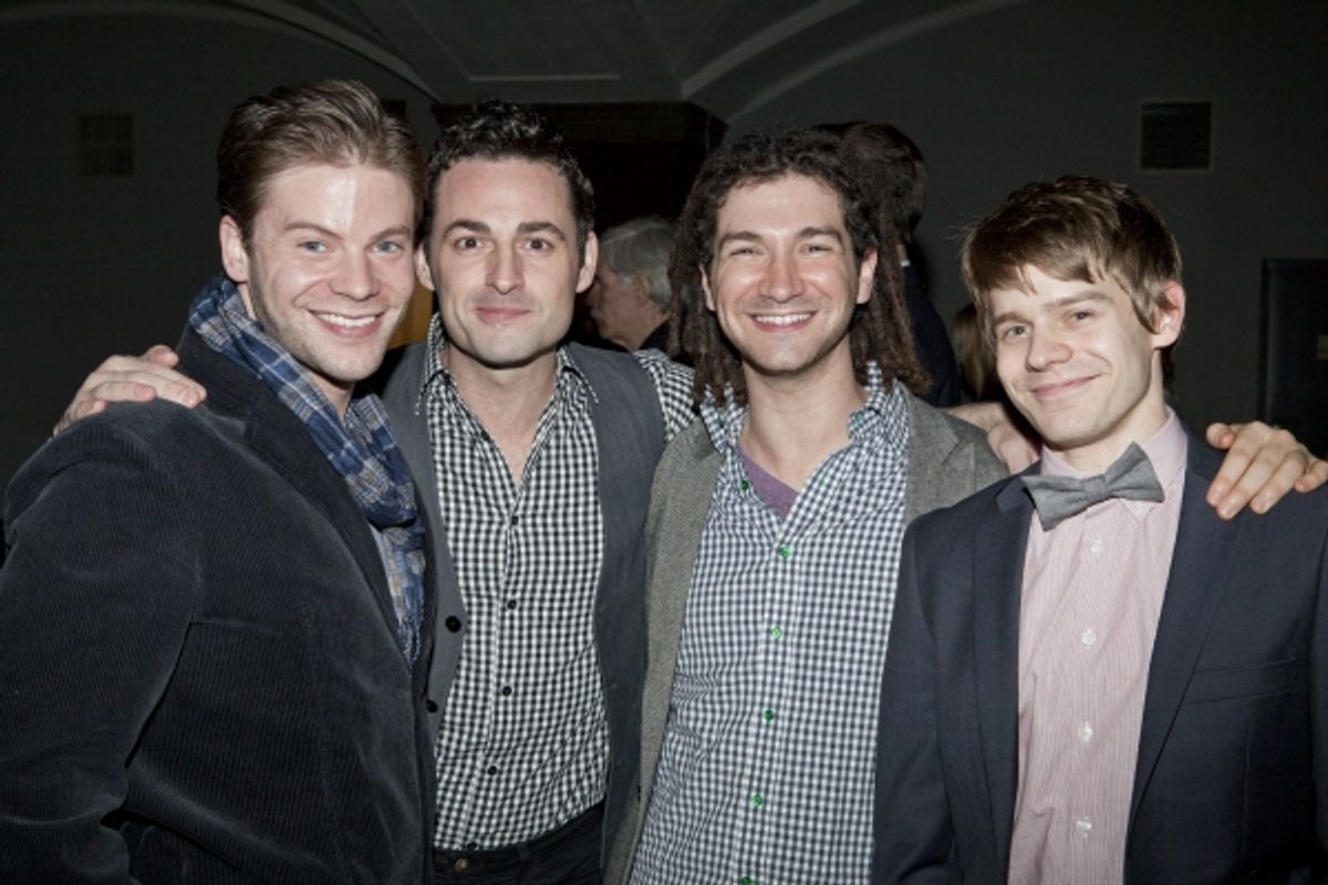 Brian Letendre, Max von Essen, Adam Wachter and Andrew Keenan-Bolger at 