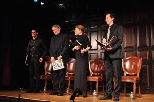 Wesely Taylor, John Cullum, Kate Mulgrew and Josh Grisetti Photo