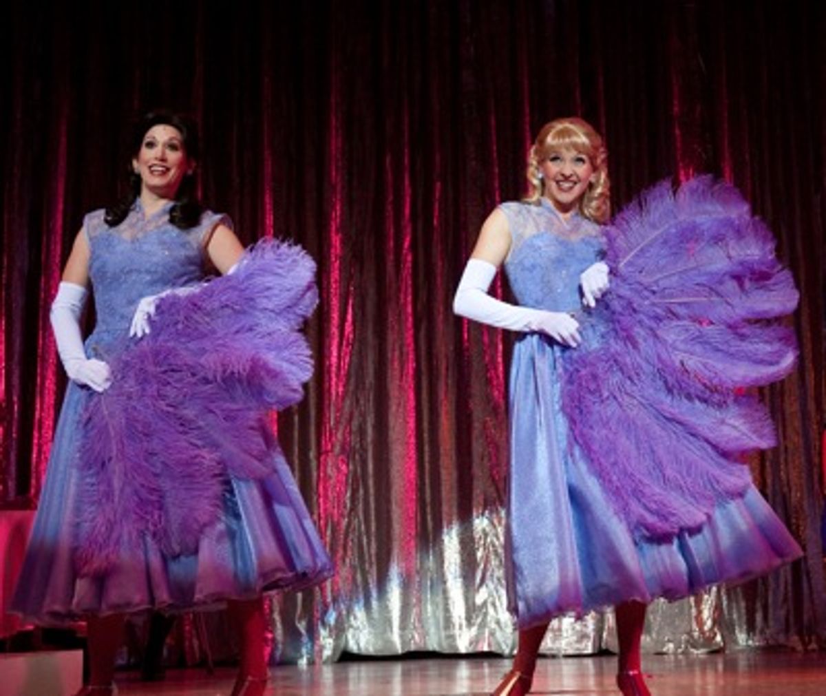Andrea Rivette and Michelle Lookadoo perform 'Sisters'
 at 