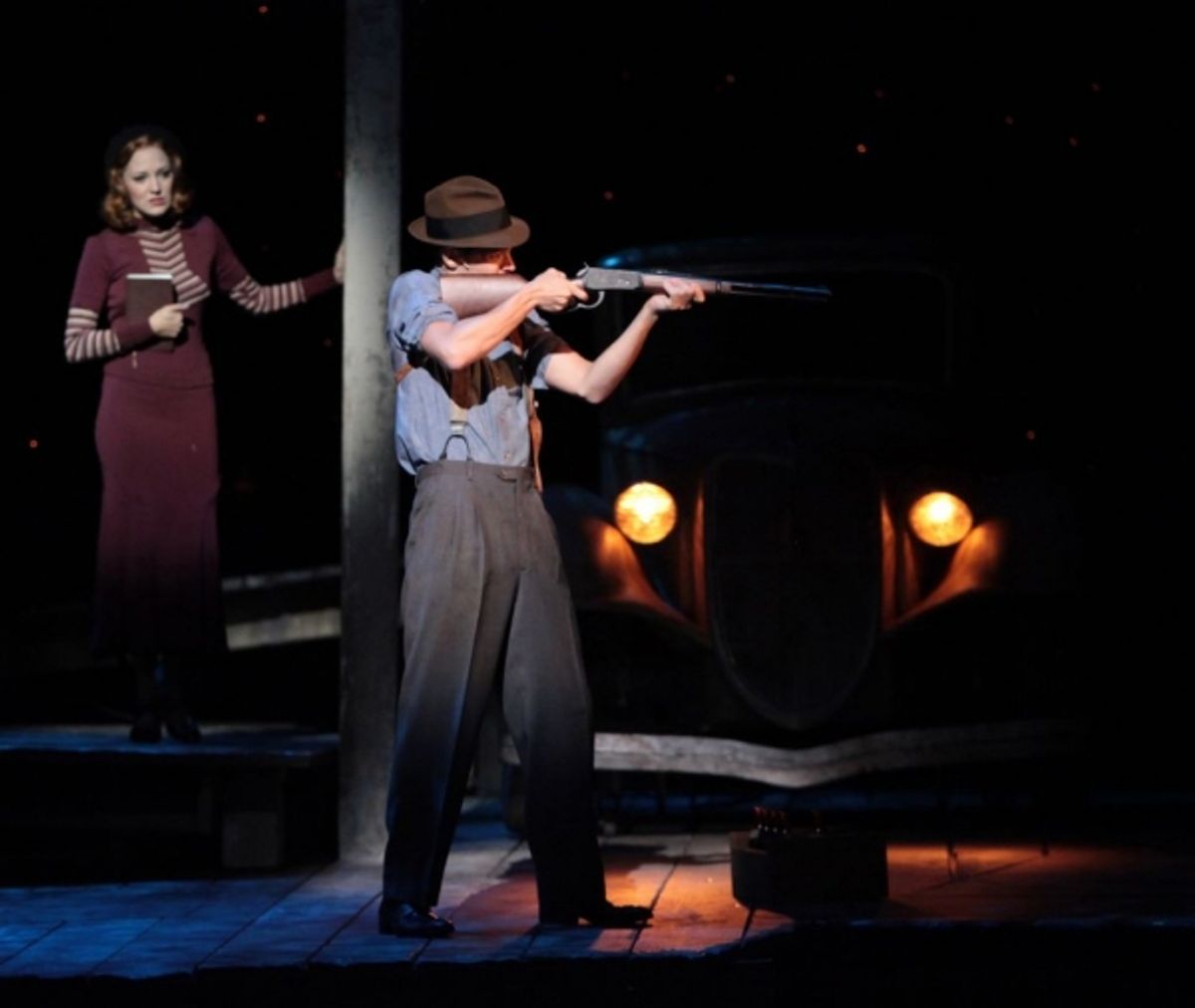 Laura Osnes and Jeremy Jordan at 