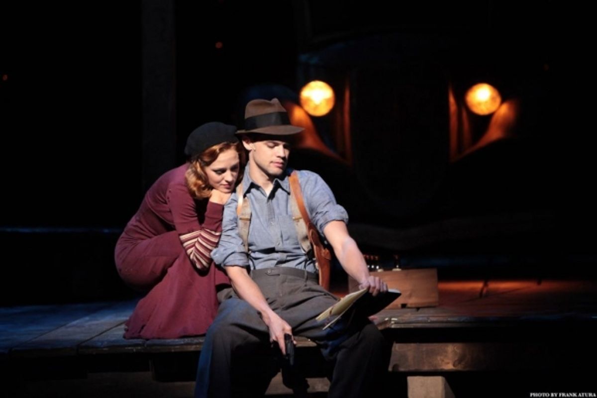 Laura Osnes and Jeremy Jordan at 