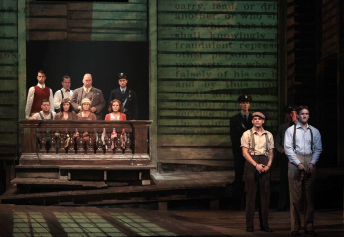 Jeremy Jordan, Claybourne Elder and BONNIE & CLYDE Company at 