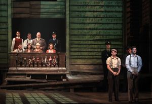 Jeremy Jordan, Claybourne Elder and BONNIE & CLYDE Company Photo