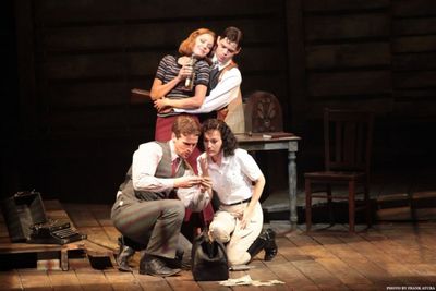 Laura Osnes, Jeremy Jordan, Claybourne Elder and Melissa Van Der Schyff Photo