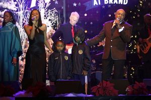 Christy White and Peabo Bryson at The Americana at Brand Photo