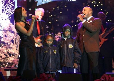 Christy White and Peabo Bryson at The Americana at Brand Photo