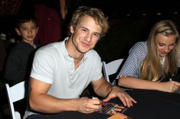 Veronica Dunne and Freddie Stroma at The Americana at Brand Photo