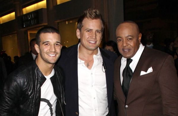 DWTS' Mark Ballas, producer Chris Isaacson and Grammy-winner Peabo Bryson at The Amer Photo