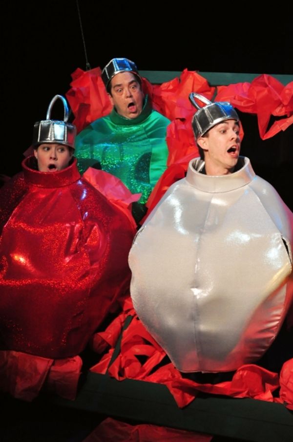 Claire Wilcher, Gayle Steigerwald and Jason Gloye in Balls from 2008 Photo