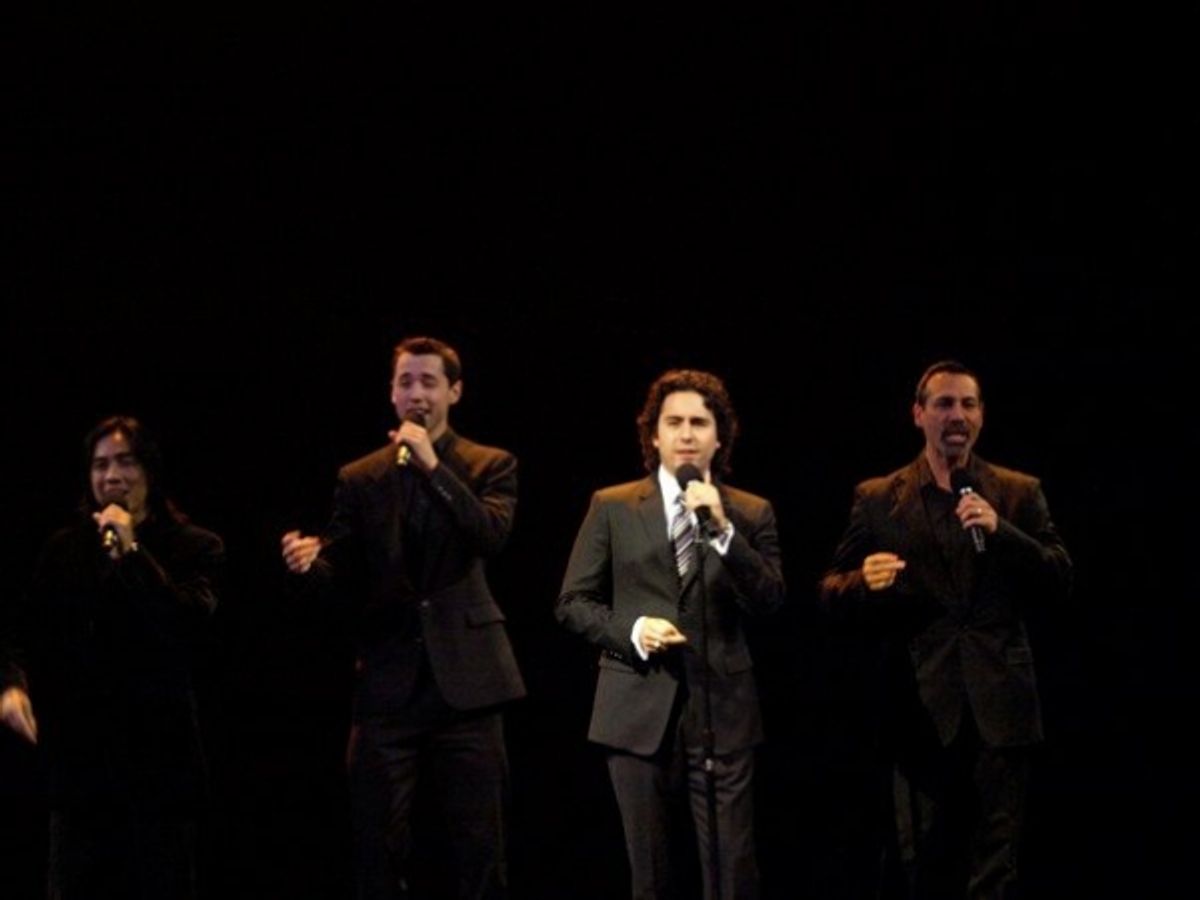 John Lloyd Young, Ray Garcia, Daniel Guzman, and Nathan Shrake at 