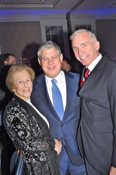 Diana Gladys Mackintosh, Cameron Mackintosh and Mark S. Hoebee Photo