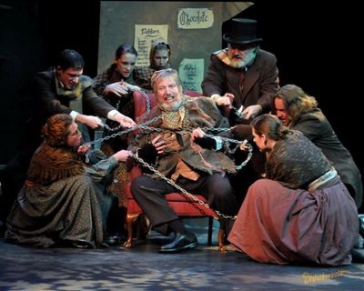 James Fleming and the cast of A CHRISTMAS CAROL Photo