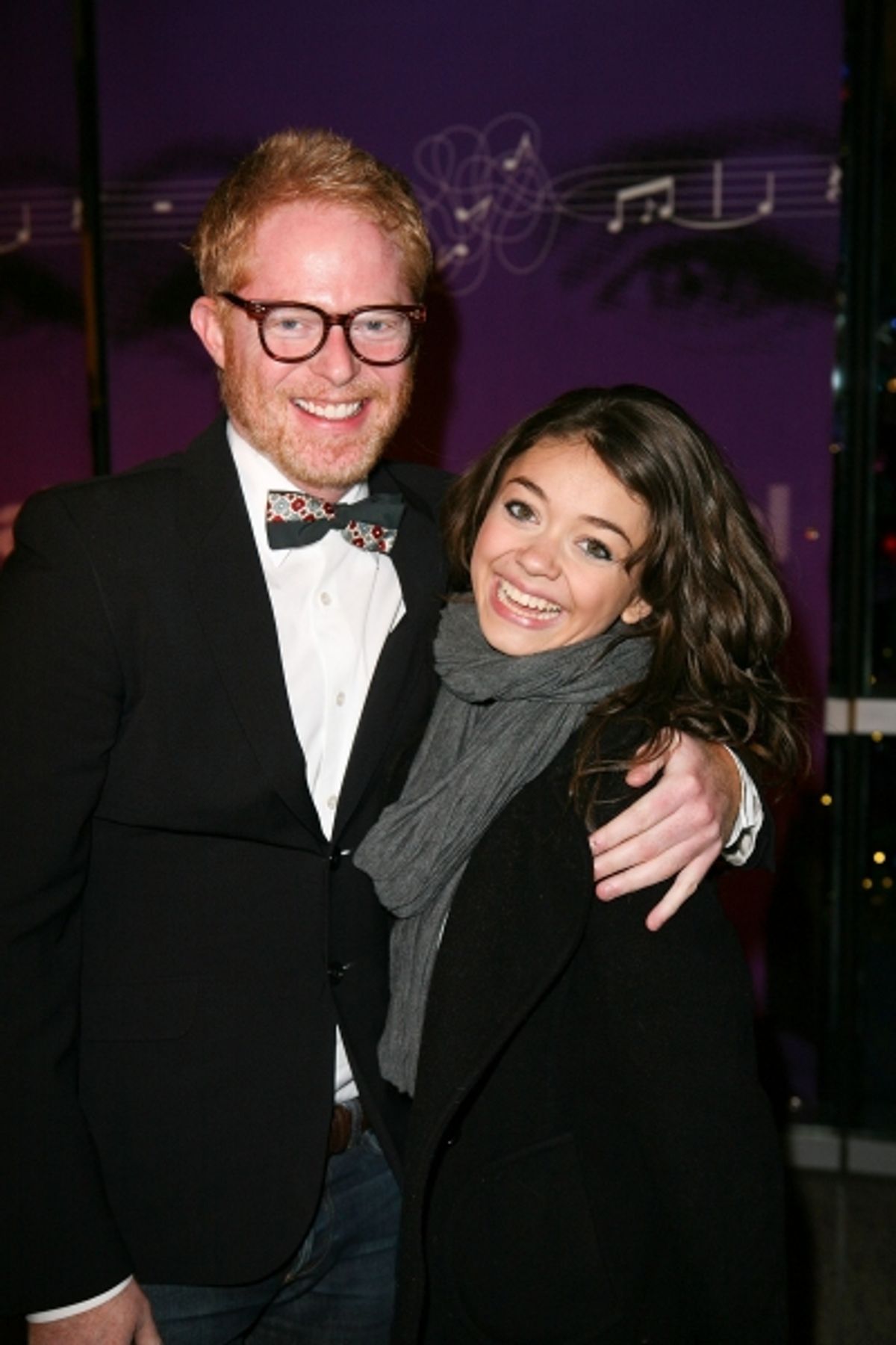 Jesse Tyler Ferguson and Sarah Hyland at 