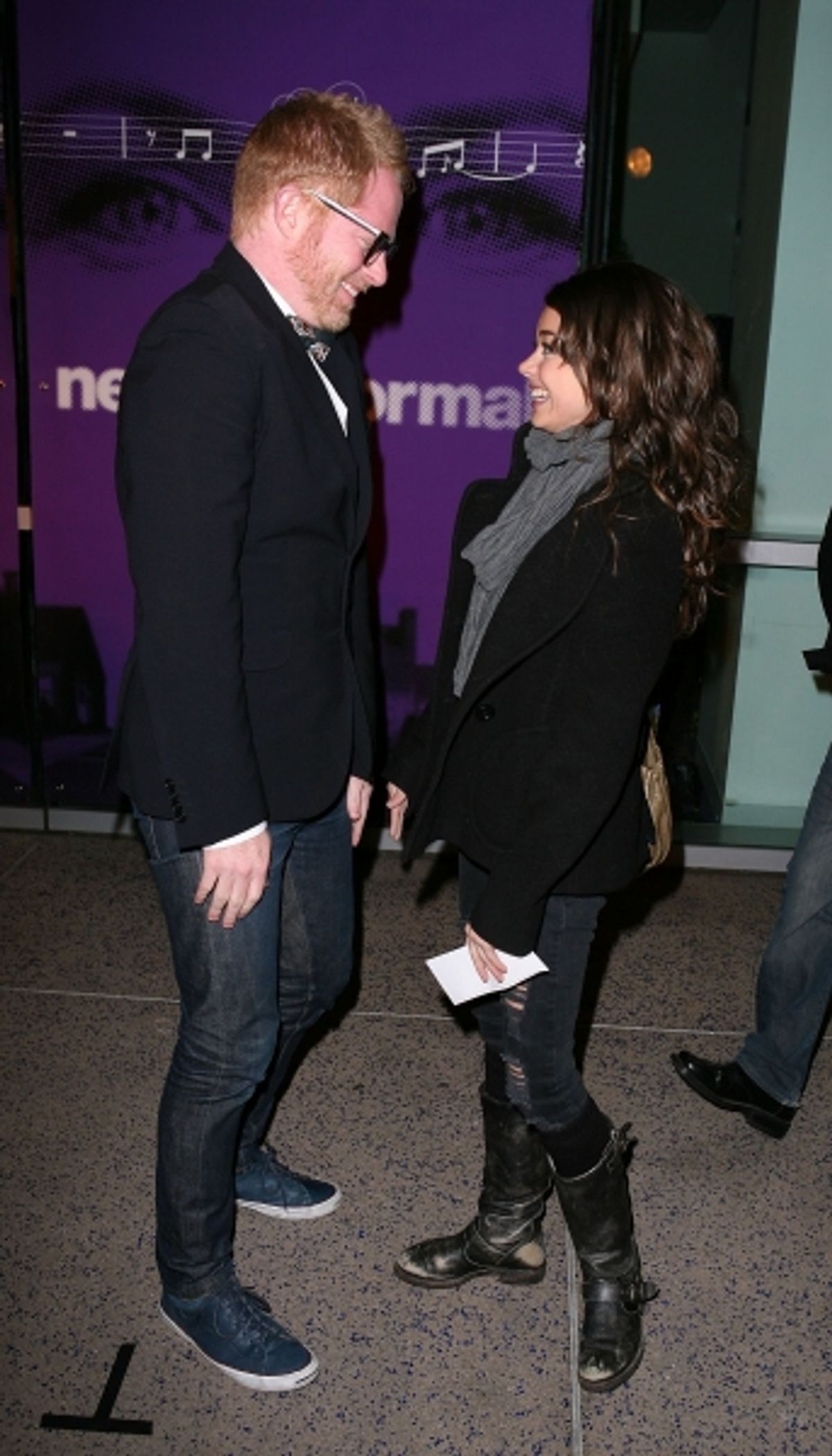 Jesse Tyler Ferguson and Sarah Hyland at 