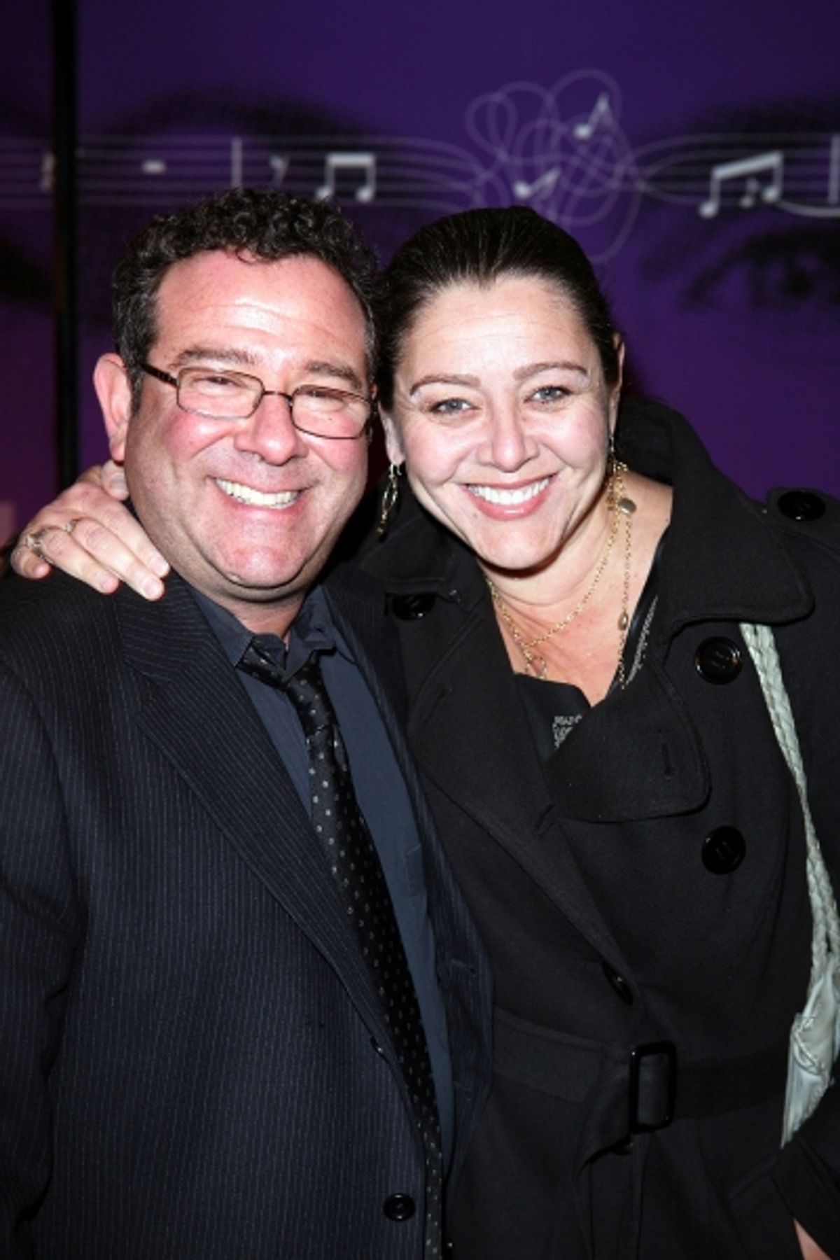 Director Michael Greif (L) and actress Camryn Manheim at 