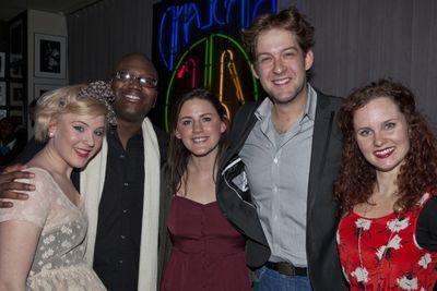 Ceili O'Connor, Titus Burgess, Carrie Manolakos, Andrew Kober and Autumn Hurlbert Photo