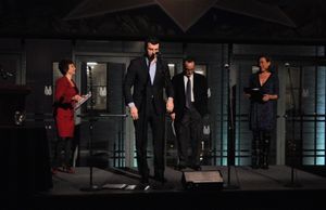 Cheryl Stern, Bradley Dean, Adam Heller and Karen Ziemba Photo