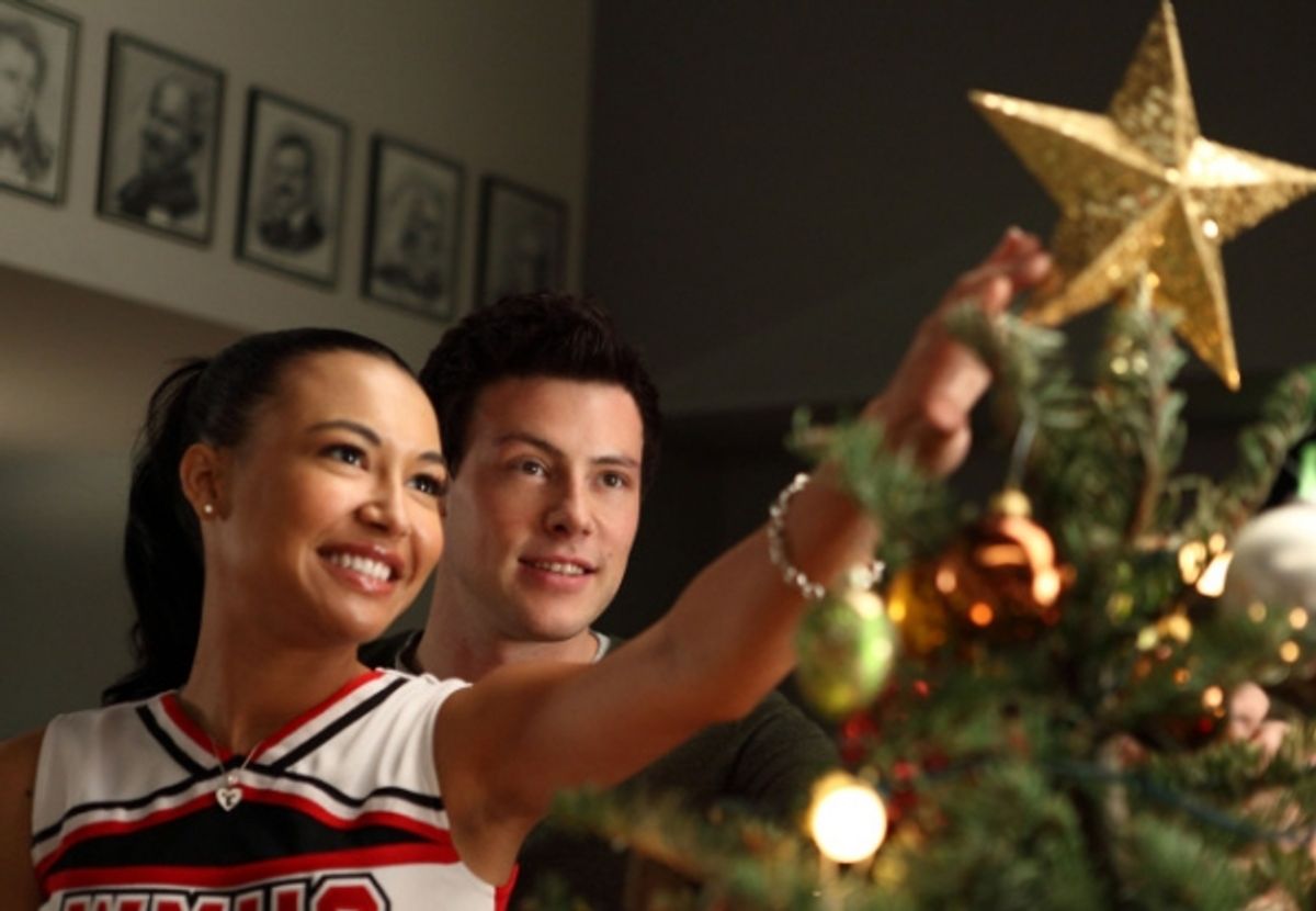 Naya Rivera and Cory Monteith at 